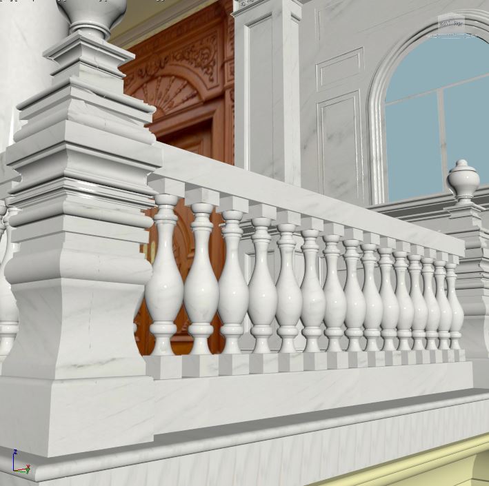 Đá hoa cương cột tròn granite