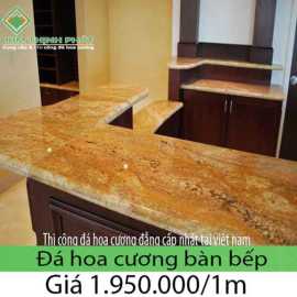 Bếp đá hoa cương  hoa văn granite tự nhiên giá rẻ chất lượng thế nào