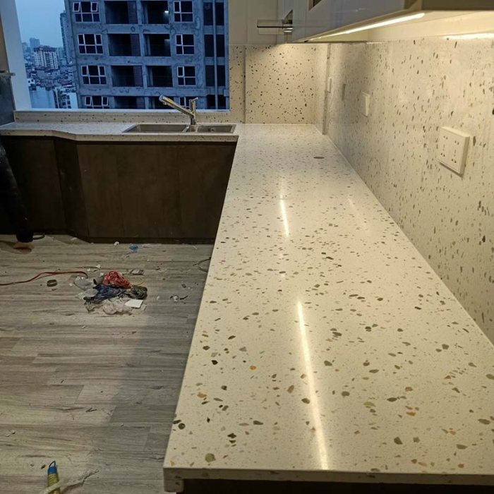 Bếp đá hoa cương 75 giá 200 mẫu đá bàn bếp granite - marble